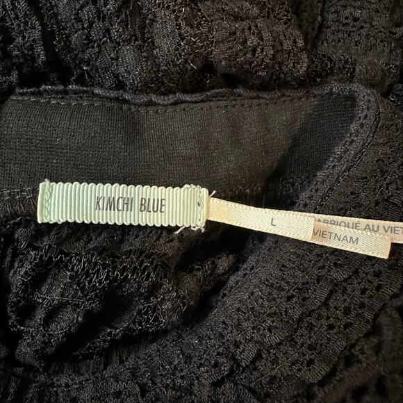 Kimchi Blue Anastasia Playsuit Romper Sheer Lace Floral Mock Neck Teddy Lingerie - Picture 11 of 13